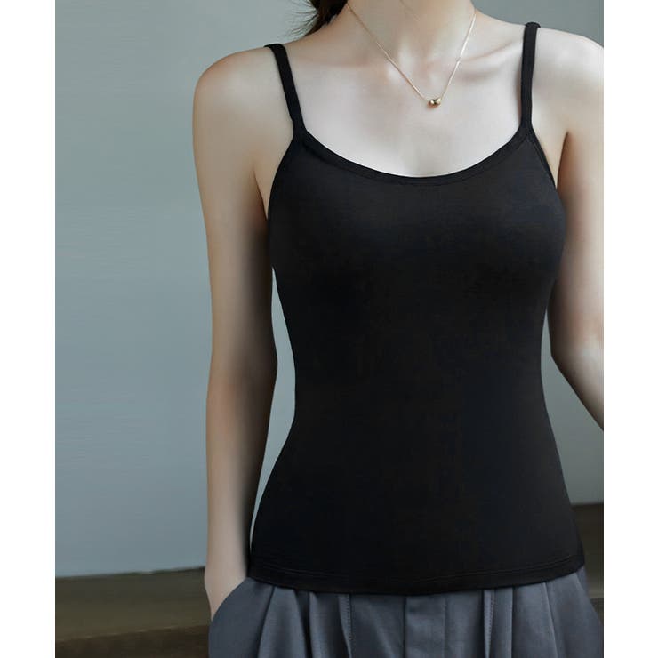 カップ付きキャミソール 韓国風ブラトップ | Miniministore | 詳細画像10 