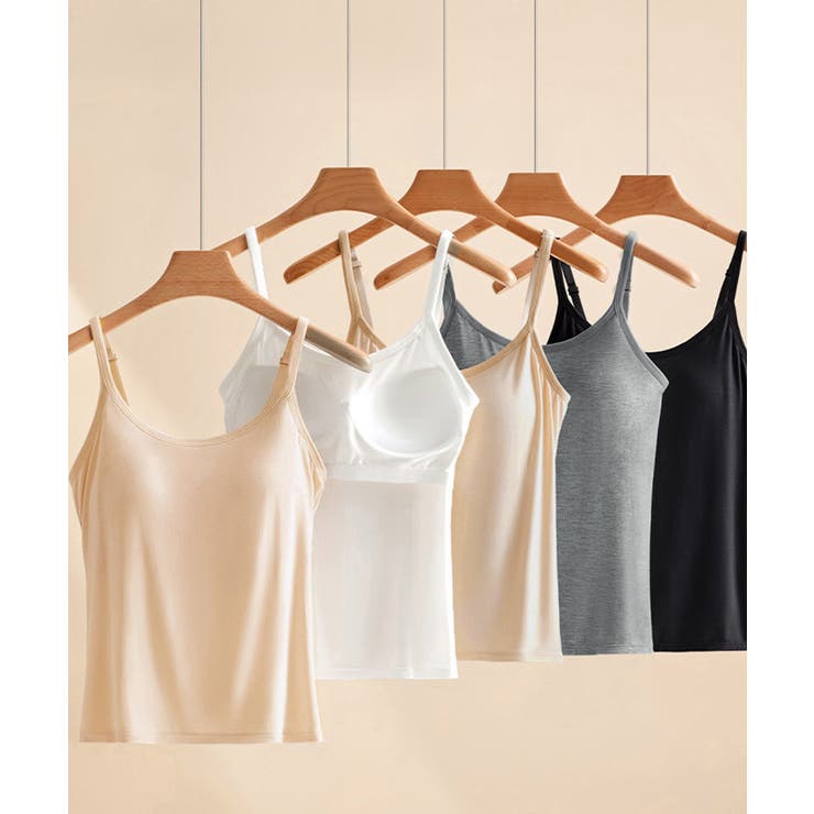 カップ付きキャミソール 韓国風ブラトップ | Miniministore | 詳細画像12 