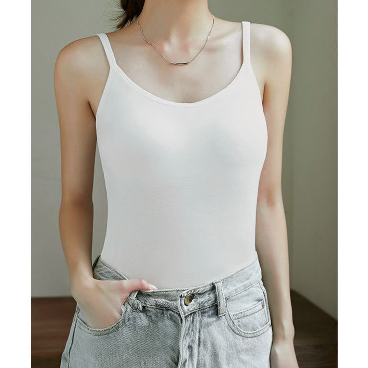 カップ付きキャミソール 韓国風ブラトップ | Miniministore | 詳細画像2 