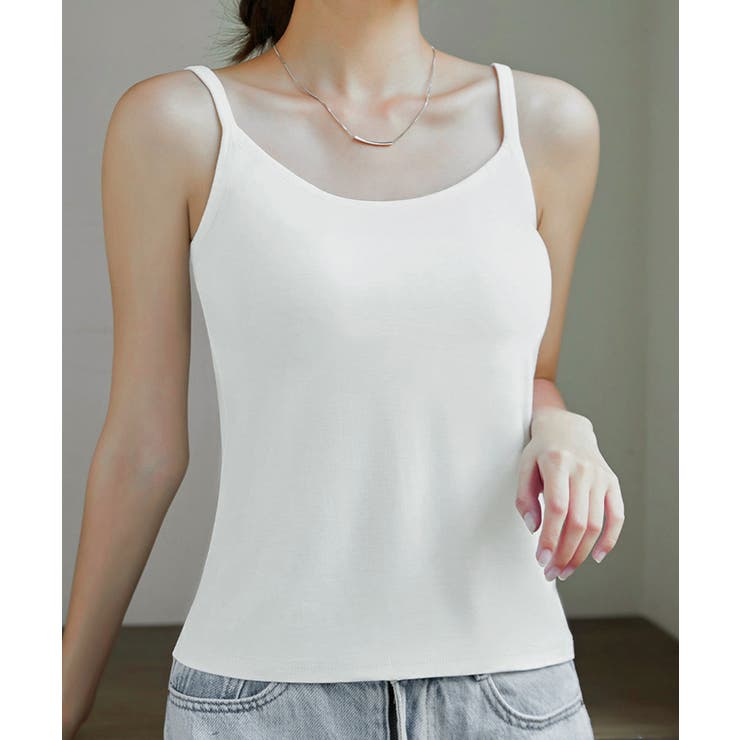 カップ付きキャミソール 韓国風ブラトップ | Miniministore | 詳細画像6 