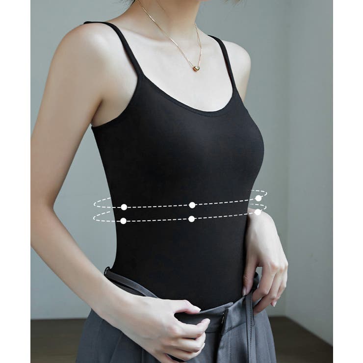 カップ付きキャミソール 韓国風ブラトップ | Miniministore | 詳細画像7 