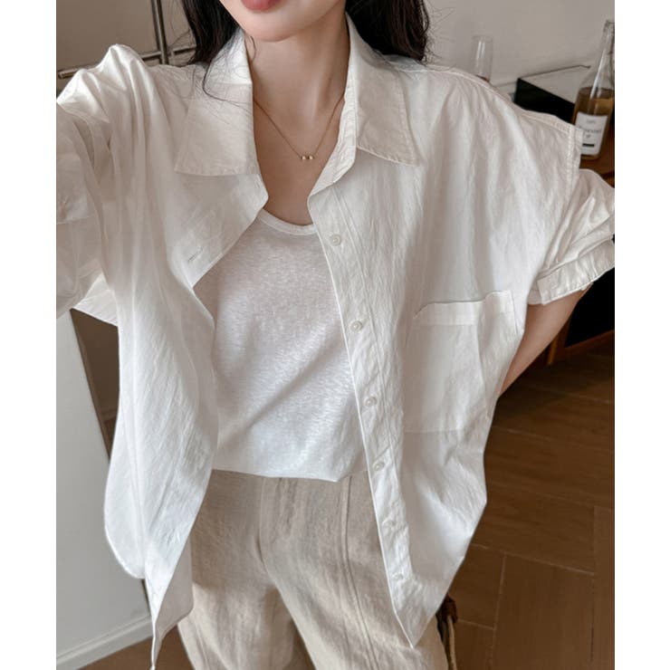 シャツレディースオーバーサイズ長袖シャツ | Miniministore | 詳細画像2 