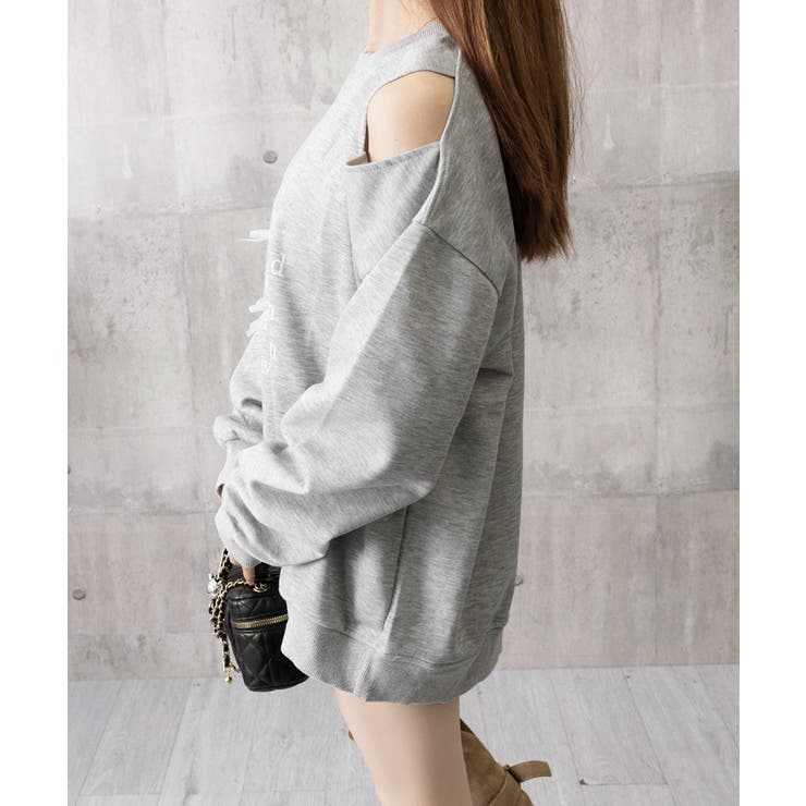 オフショルダースウェットレディース韓国風 | Miniministore | 詳細画像14 