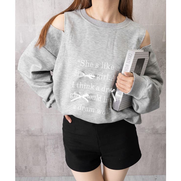 オフショルダースウェットレディース韓国風 | Miniministore | 詳細画像16 