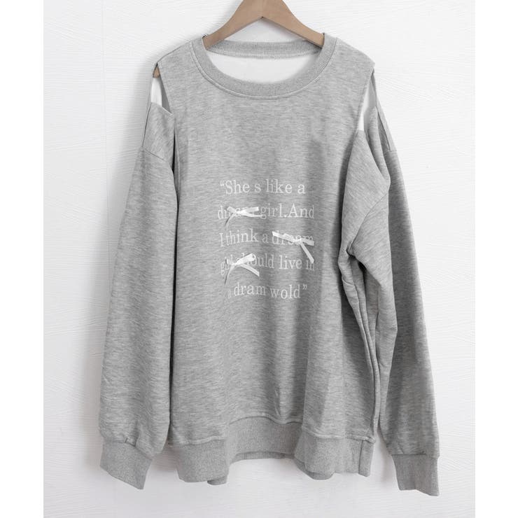 オフショルダースウェットレディース韓国風 | Miniministore | 詳細画像18 