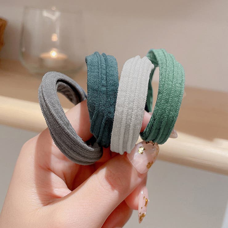 Jewel VOX シュシュ 黒 レディース ヘアアクセサリー グログラン