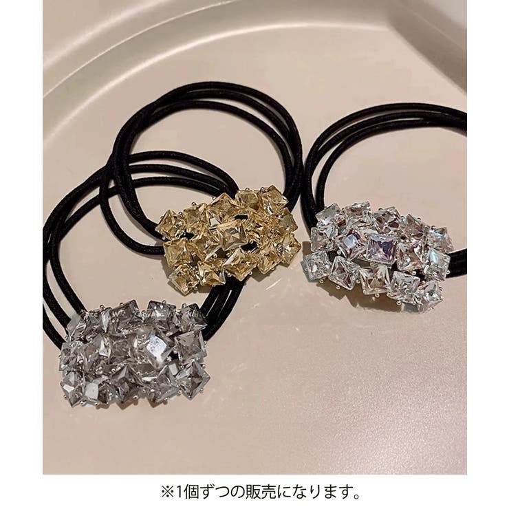 幾何柄ヘアゴムヘアリング キラキラ髪留め | Miniministore | 詳細画像8 
