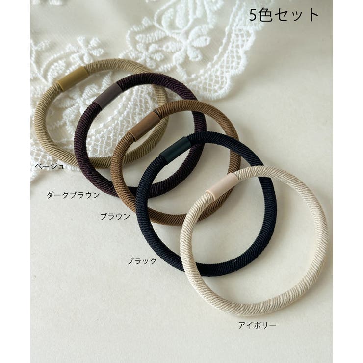 ヘアゴムヘアアクセサリー5色セット韓国風 | Miniministore | 詳細画像2 