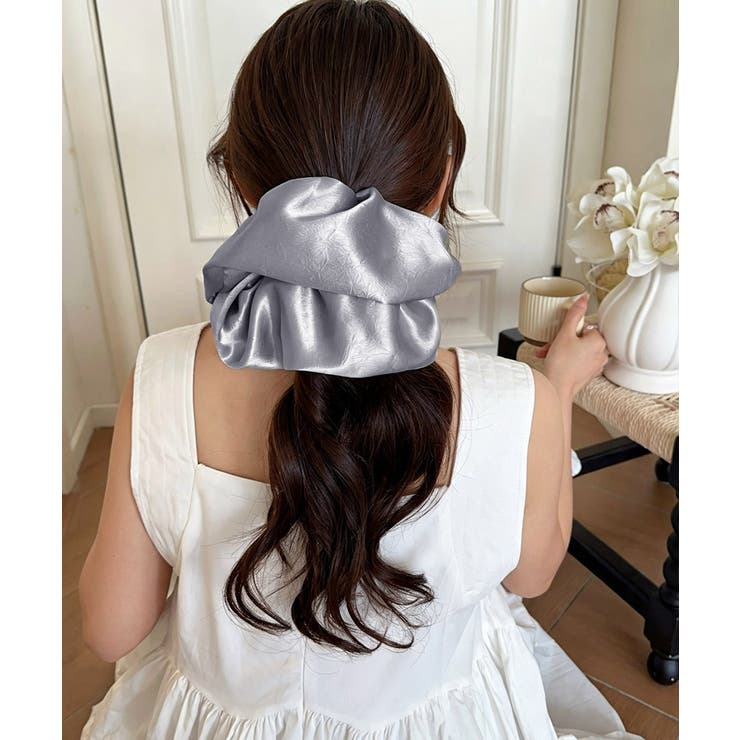 サテンシュシュ大きめシュシュ ヘアアクセ | Miniministore | 詳細画像4 