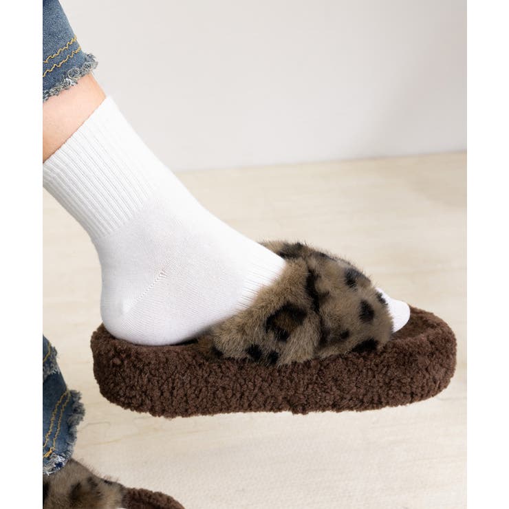 ファーサンダル 厚底韓国風ファースリッパ | Miniministore | 詳細画像16 