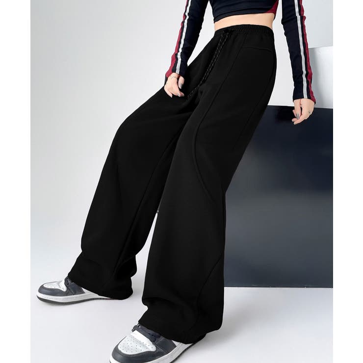 ブラック | スウェットパンツ レディースロングパンツ | Miniministore