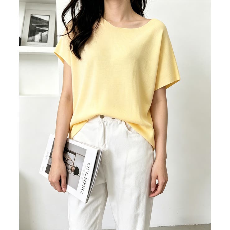 イエロー | レディース カジュアル ニットトップス | SUNSHINE CLOSET