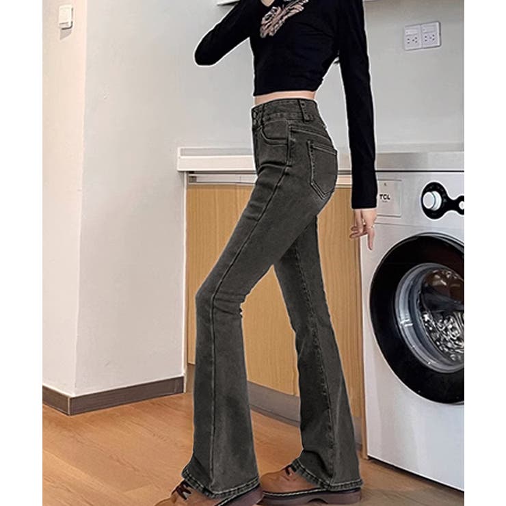 セミフレアデニムパンツ 美脚デニムパンツ | Miniministore | 詳細画像9 