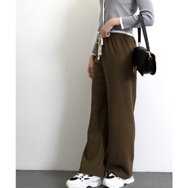 裏起毛 コーデュロイパンツ ハイウエスト | Miniministore | 詳細画像39 