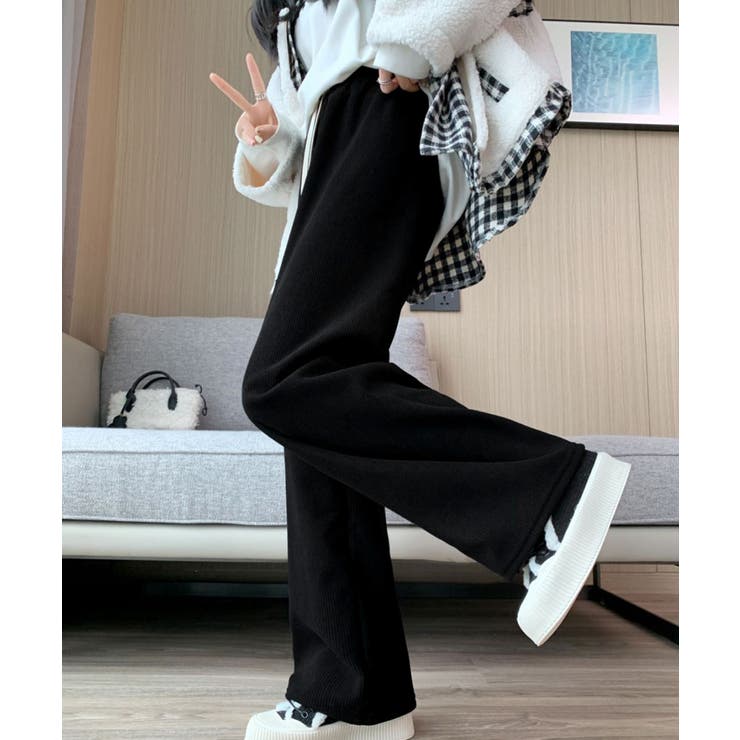 裏起毛 コーデュロイパンツ ハイウエスト | Miniministore | 詳細画像6 