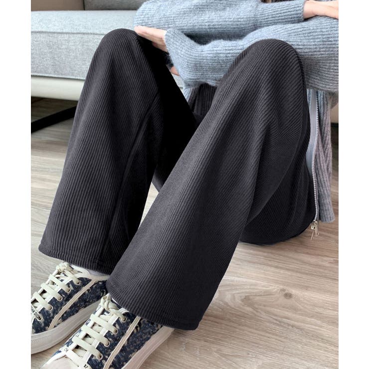 裏起毛 コーデュロイパンツ ハイウエスト | Miniministore | 詳細画像9 