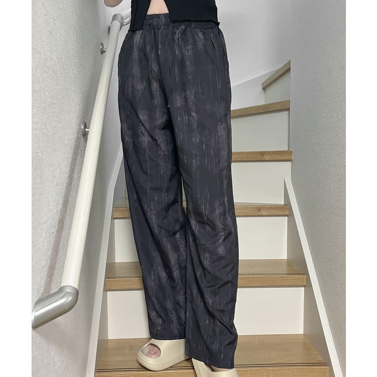 タイダイ染めワイドパンツ春夏ロングパンツ | Miniministore | 詳細画像4 