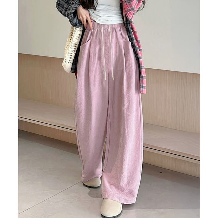 ワイドパンツウエストゴムストレートパンツ | Miniministore | 詳細画像13 