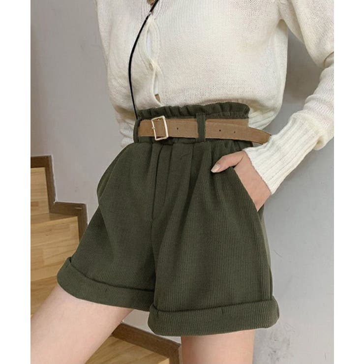 ベルト付き ショートパンツ コーデュロイ | Miniministore | 詳細画像3 