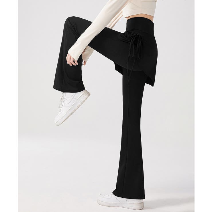 ヨガパンツ スカート付きセミフレアパンツ | Miniministore | 詳細画像10 