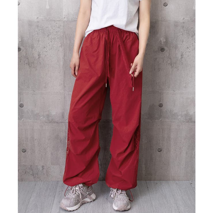 ワイドパンツ サイドレース ロングパンツ | Miniministore | 詳細画像17 