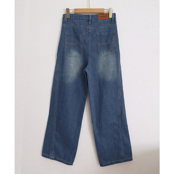 ワイドデニムパンツ ハイウエストジーンズ | Miniministore | 詳細画像14 