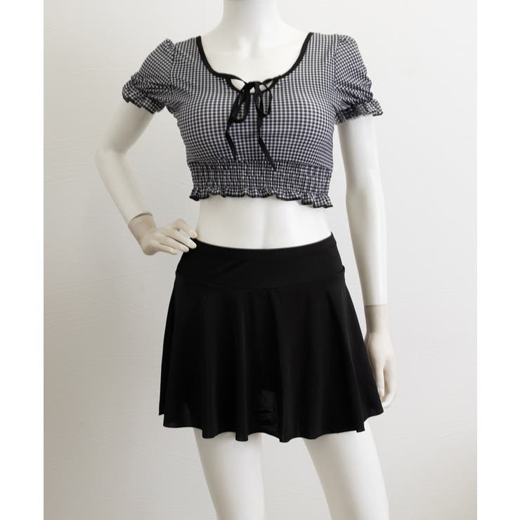 ギンガムチェック水着セット露出控えめ水着 | Miniministore | 詳細画像7