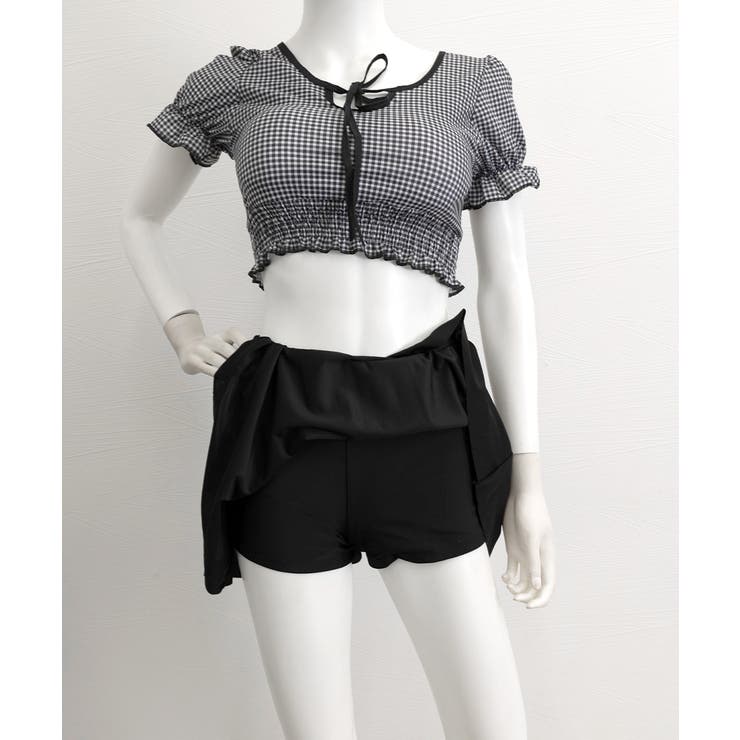 ギンガムチェック水着セット露出控えめ水着 | Miniministore | 詳細画像8