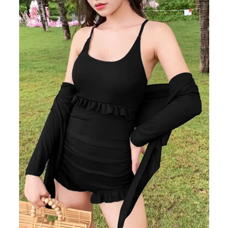 ボレロ付き ワンピース水着セット 韓国風 | Miniministore | 詳細画像4 