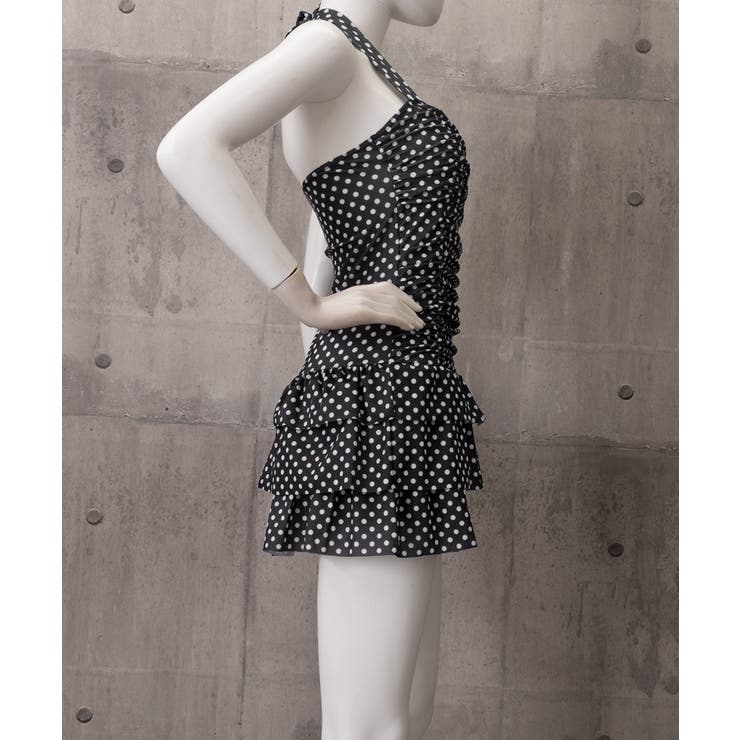 ドット柄ワンピース水着ホルターネック水着 | Miniministore | 詳細画像10 