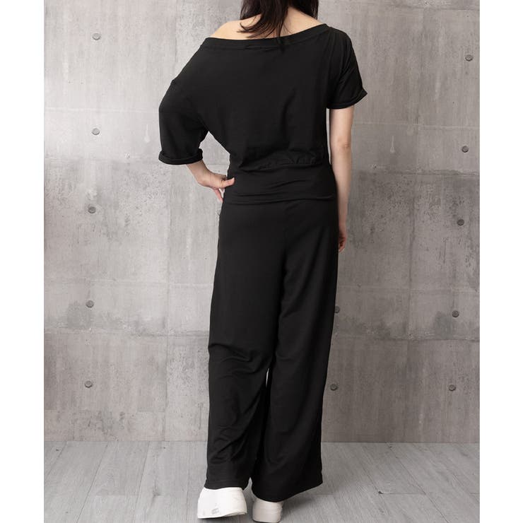 オフショルダートップスワイドパンツセット | Miniministore | 詳細画像21 