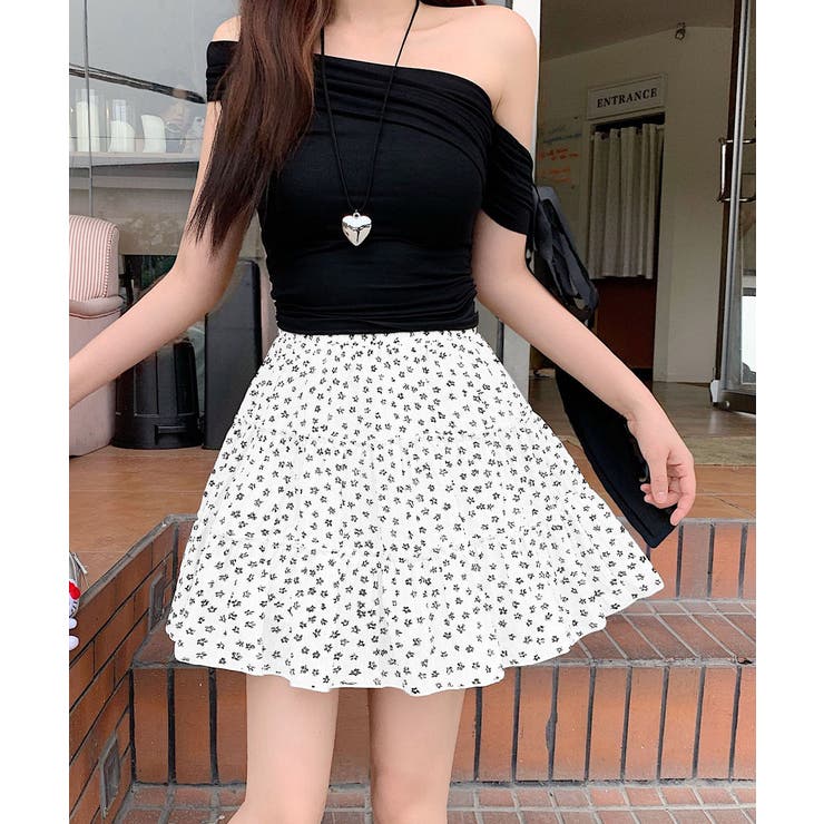 ティアードスカート 小花柄ミニ丈スカート | Miniministore | 詳細画像12