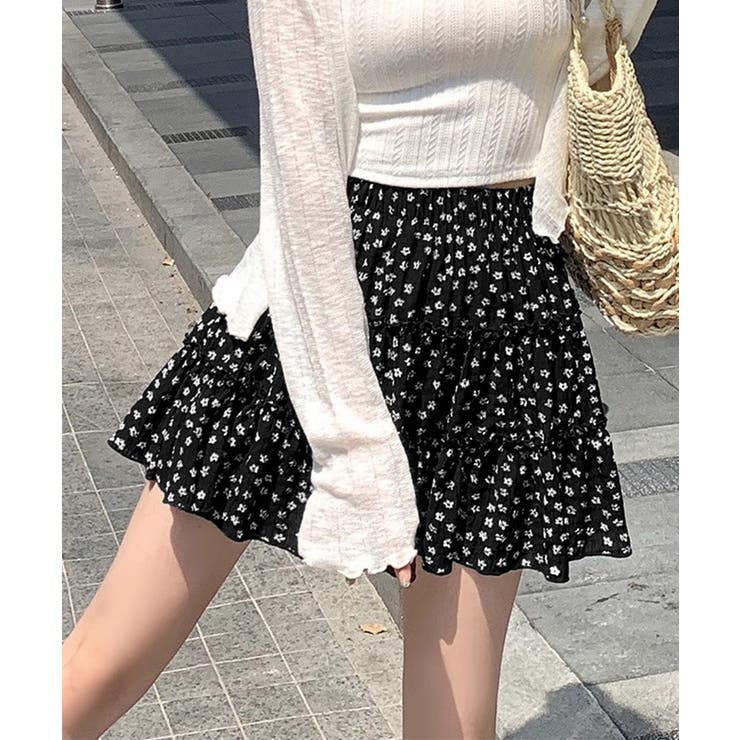 ティアードスカート 小花柄ミニ丈スカート | Miniministore | 詳細画像2