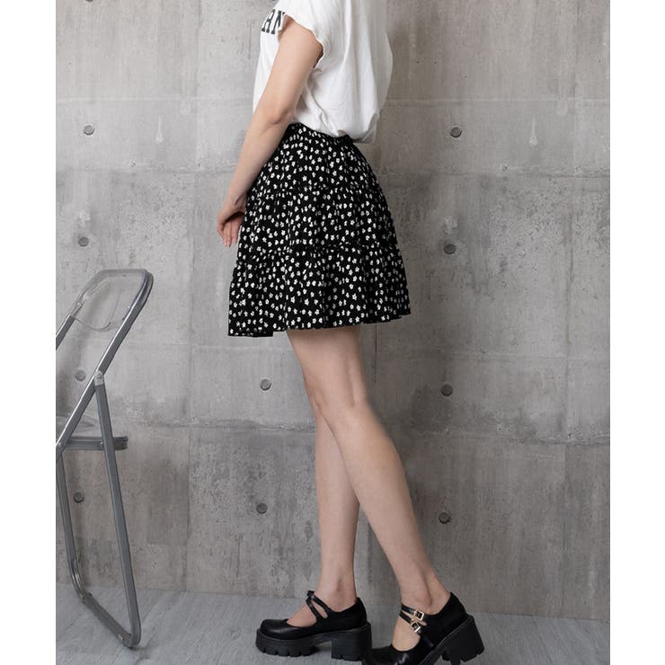 ティアードスカート 小花柄ミニ丈スカート | Miniministore | 詳細画像20