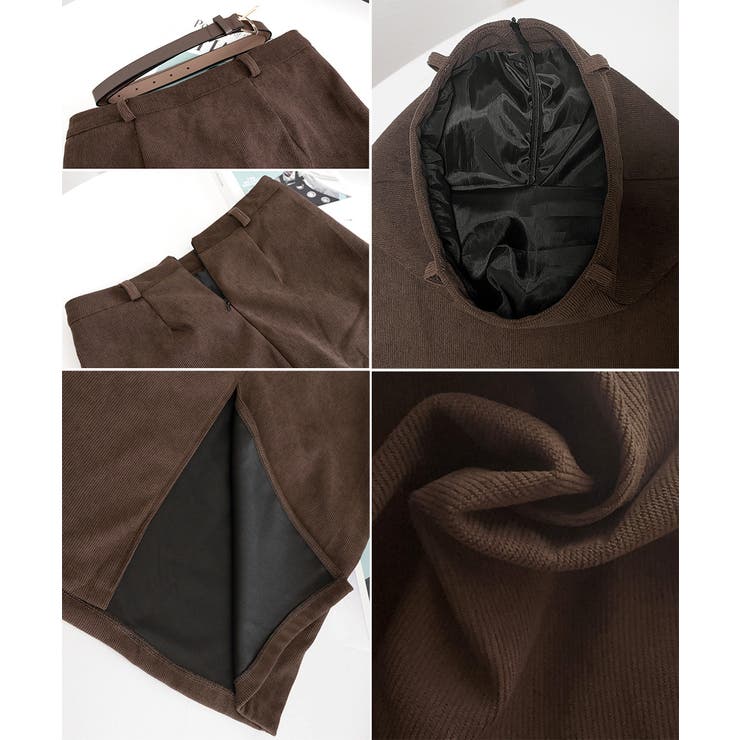 コーデュロイタイトスカート ベルト付き | Miniministore | 詳細画像25 