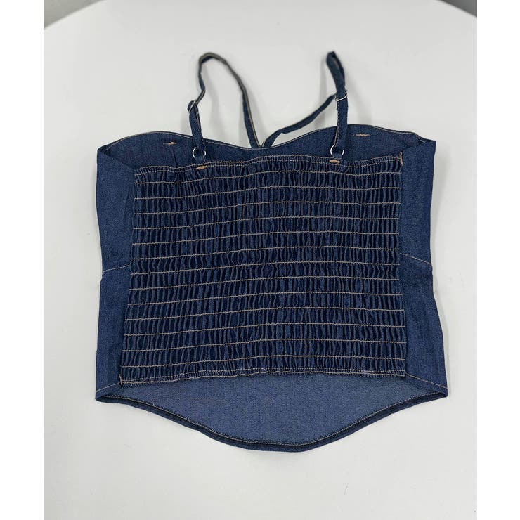 デニム風キャミソールカップ付きブラトップ | Miniministore | 詳細画像17 