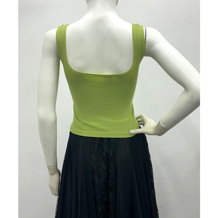 カップ付きタンクトップ ショート丈 夏服[品番:II000011799 カップ付きタンクトップ ショート丈 夏服[品番:II000011799