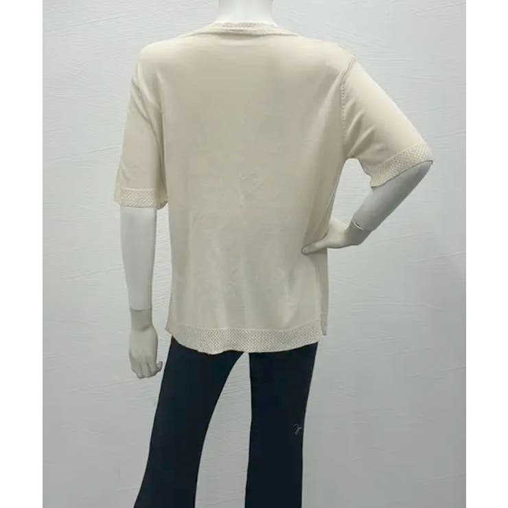 サマーニット クールネックメッシュニット | Miniministore | 詳細画像20 