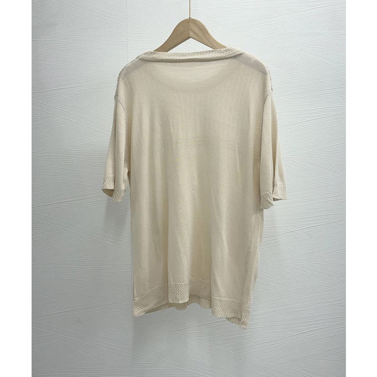 サマーニット クールネックメッシュニット | Miniministore | 詳細画像22 