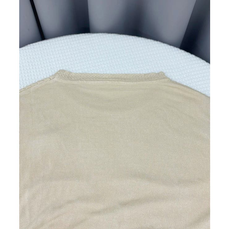 サマーニット クールネックメッシュニット | Miniministore | 詳細画像24 