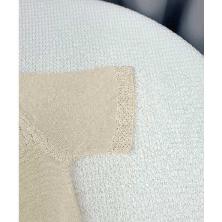 サマーニット クールネックメッシュニット | Miniministore | 詳細画像25 