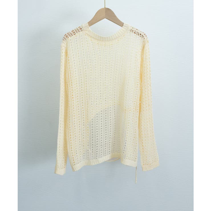 透かし編みニットトップス レディース長袖 | Miniministore | 詳細画像15 