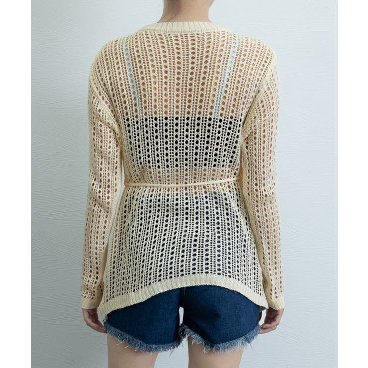 透かし編みニットトップス レディース長袖 | Miniministore | 詳細画像9 