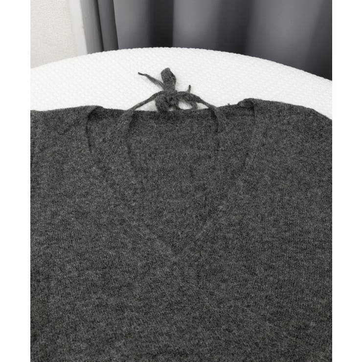 レイヤードニットトップス ホルターネック | Miniministore | 詳細画像14 