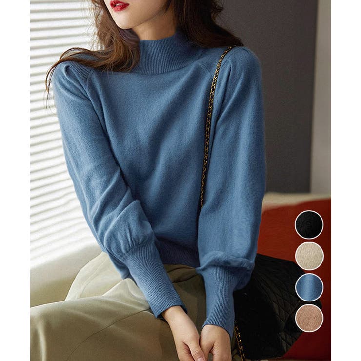 プチハイネックニットトップス レディース | Miniministore | 詳細画像1 