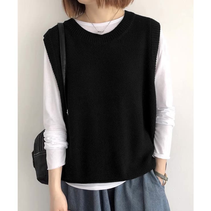 ニットベスト レディースチョッキ 重ね着 | Miniministore | 詳細画像3 