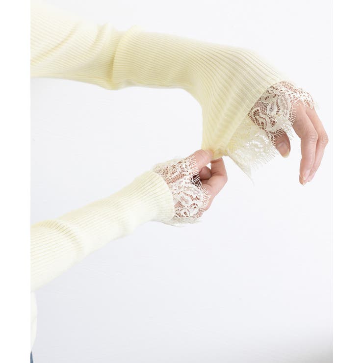 チョーカー風 リブニットトップス 韓国風 | Miniministore | 詳細画像14 