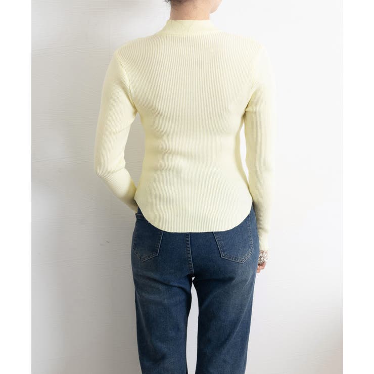 チョーカー風 リブニットトップス 韓国風 | Miniministore | 詳細画像16 