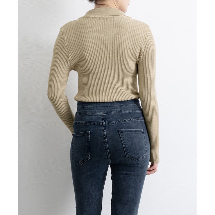 ポロニットトップスきれいめニットセーター | Miniministore | 詳細画像20 