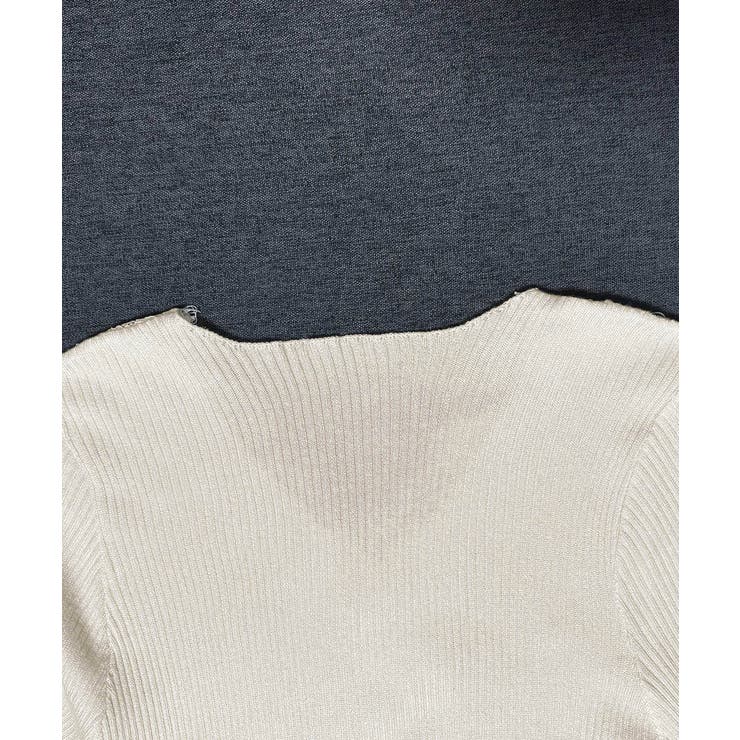 ニットトップス レース切り替えリブニット | Miniministore | 詳細画像17 